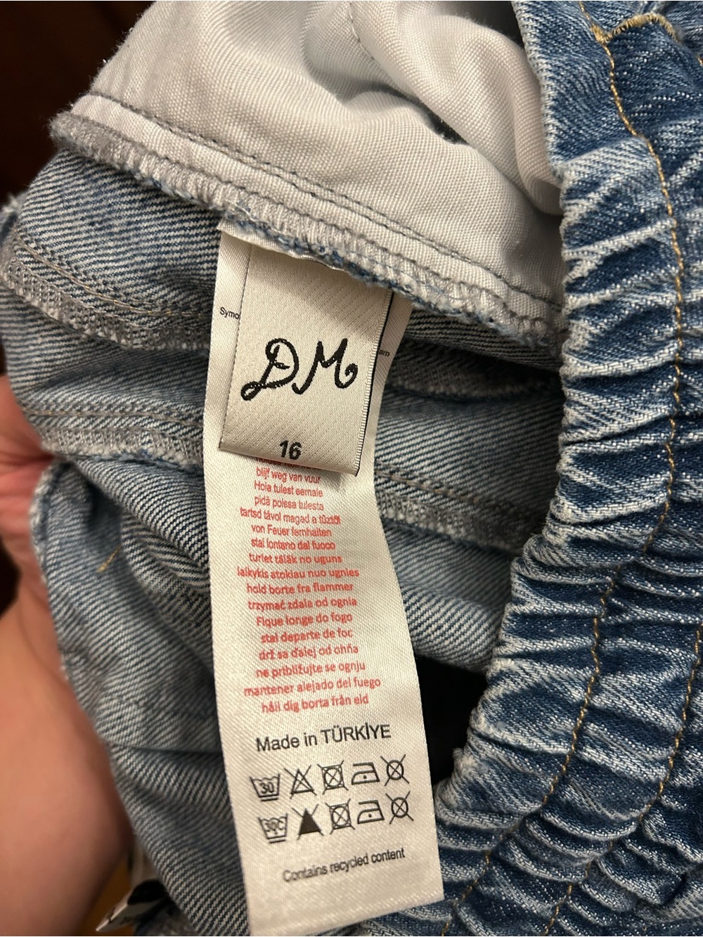 Damson Madder Felix Bow, wide leg barrel jeans size 16 - Picture 13 of 14